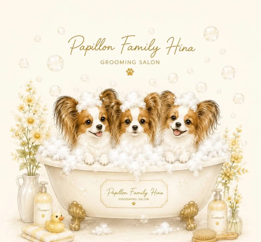 Dog Salon Papillon Family Hina 1
